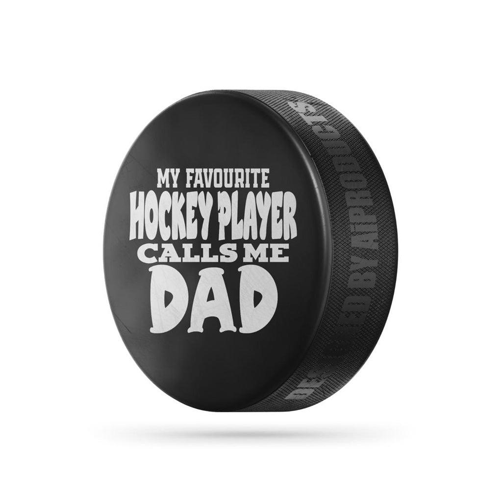 Hockey Dad Puck