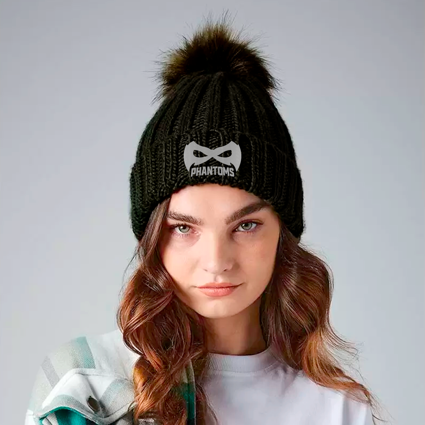 Phantoms Pom Pom Chunky Bobble Hat