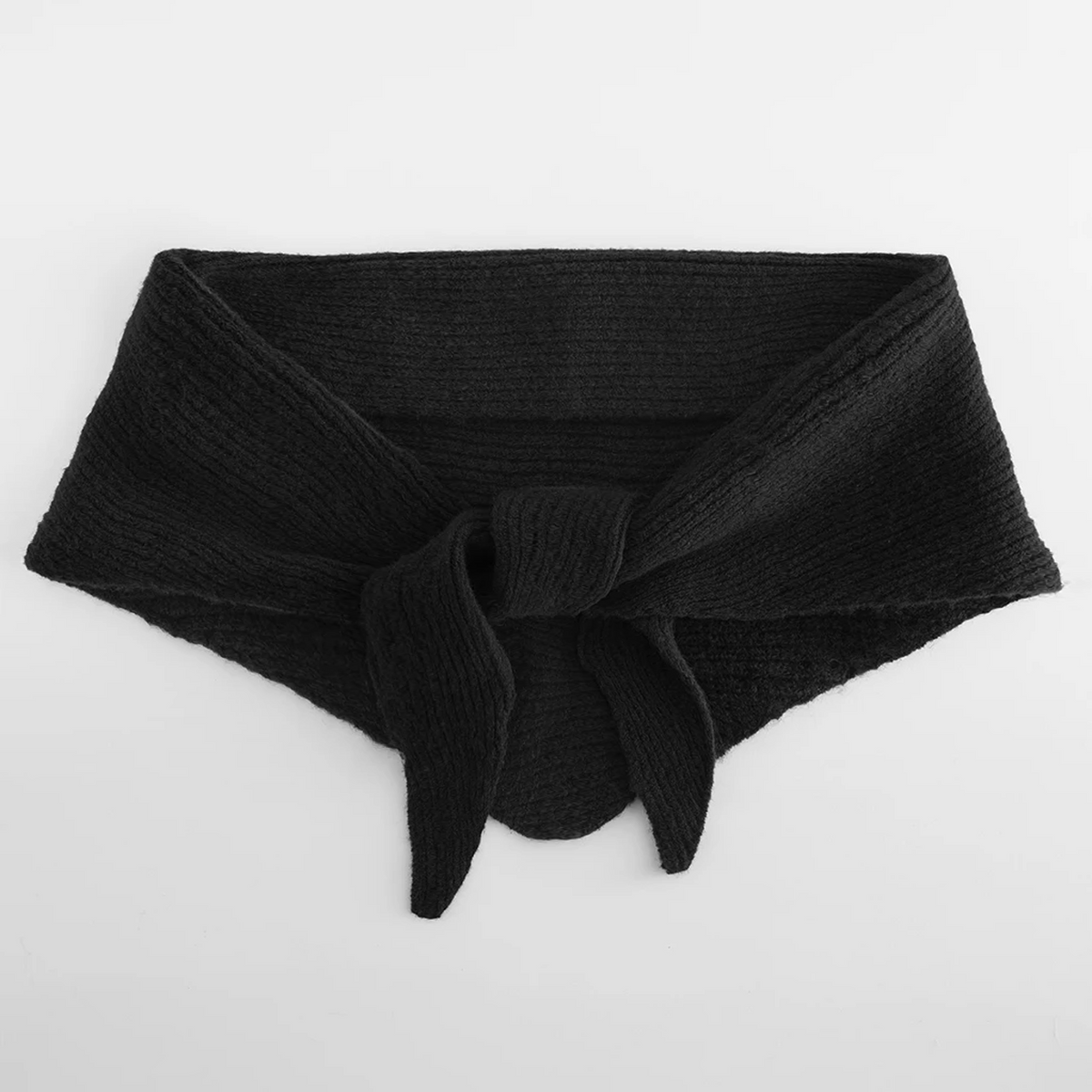 Knitted Triangle Scarf