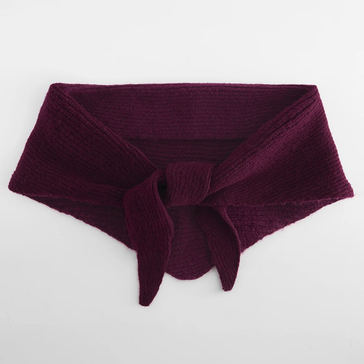 Knitted Triangle Scarf