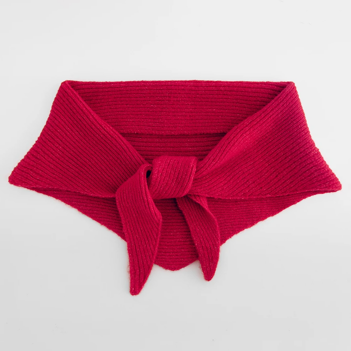 Knitted Triangle Scarf
