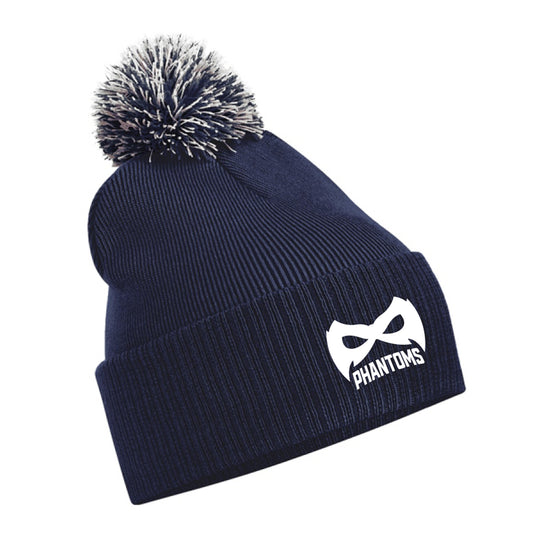 Navy Blue Bobble Hat
